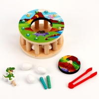 Логический центр 2 в 1 &laquo;Динозаврик и яички&raquo; 14,5 &times; 14,5 &times; 8 см