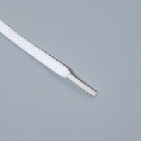 Шнурки для обуви, пара, плоские, с фиксатором, эластичные, 6 мм, 100 см, цвет белый Шнурки для обуви, пара, плоские, с фиксатором, эластичные, 6 мм, 100 см, цвет белый