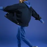 Куртка джинсовая O2, темно-синяя, размер XS/S