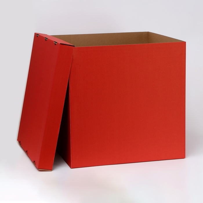 Коробка для воздушных шаров, Красная, 60 х 60 х 60 см Коробка для воздушных шаров, Красная, 60 х 60 х 60 см