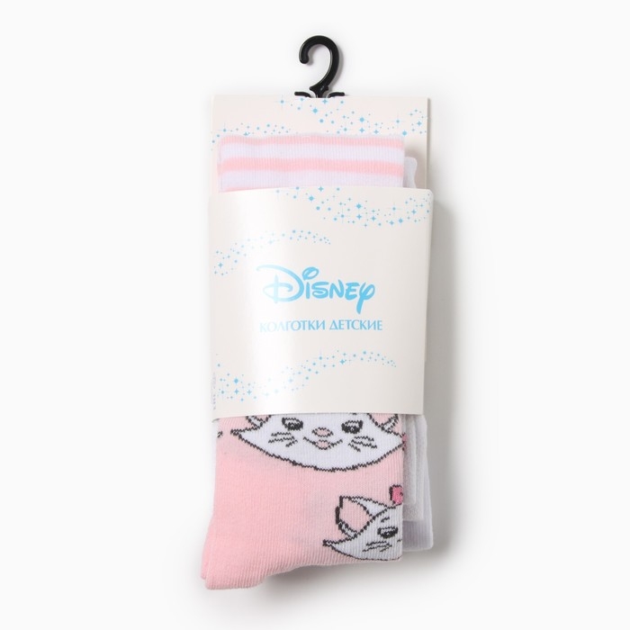 Колготки детские &laquo;Мари&raquo;, Коты аристократы, рост 104-110 см, цвет белый/розовый