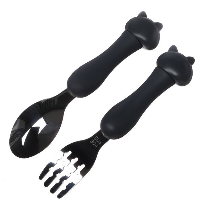 Набор детских столовых приборов в футляре &laquo;Щенята&raquo;, вилка, ложка