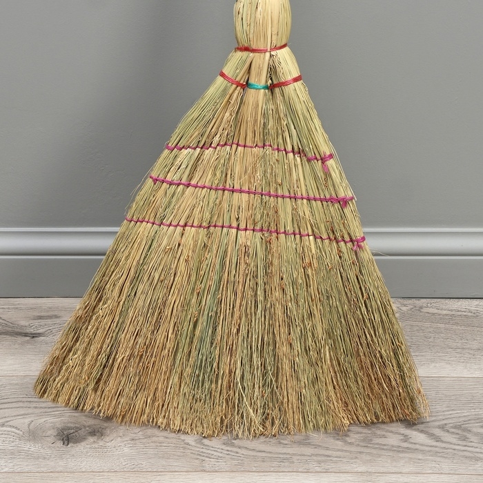 Метла 3-х прошивная &laquo;Сорго&raquo;, усиленная, 450 гр, 120 см