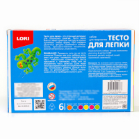 Тесто для лепки «Пластишка № 1», 6 цветов по 80 г Тесто для лепки «Пластишка № 1», 6 цветов по 80 г