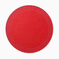 Салфетка сервировочная Доляна "Стиль", цв.красный, d 38 cm