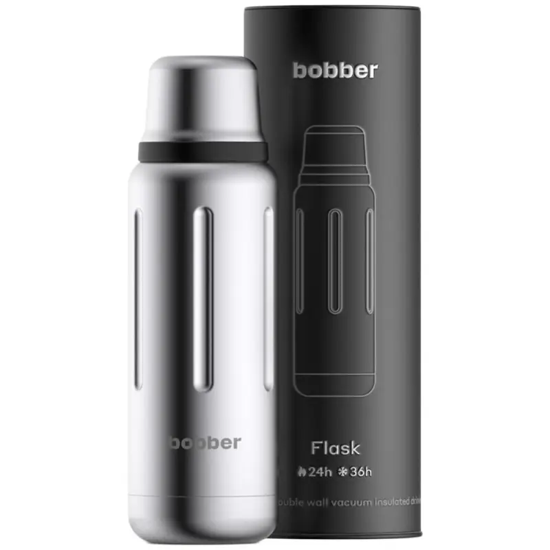 Термос Flask 470, вакуумный, стальной матовый Термос Flask 470, вакуумный, стальной матовый