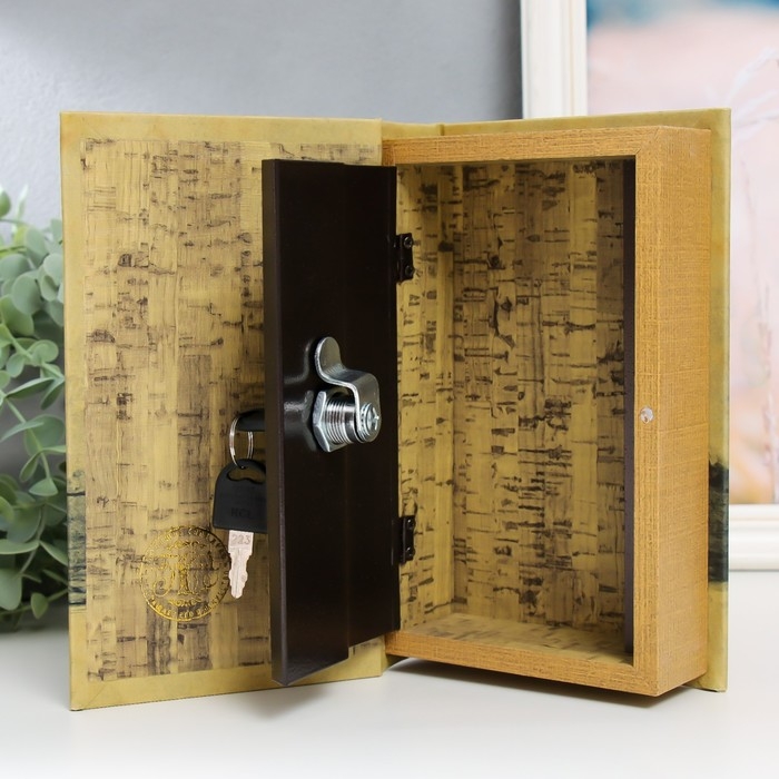 Сейф-книга дерево кожзам Сейф-книга дерево кожзам "Граф Монте-Кристо" 21х13х5 см