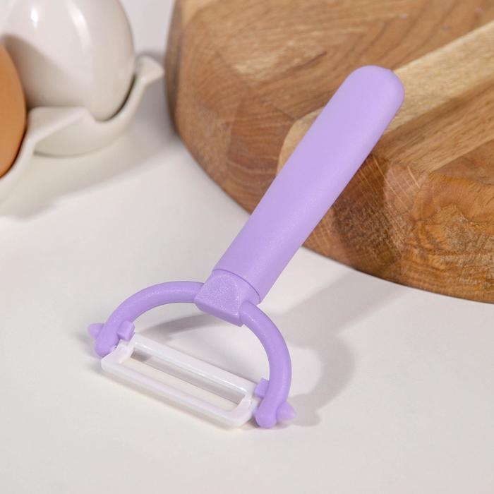 Овощечистка керамическая Доляна &laquo;Италия&raquo;, 13 см, цвет МИКС