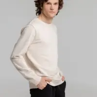 Свитшот унисекс BNC Inspire (Organic), молочно-белый, размер XXL