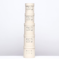 Набор шляпных коробок 5 в1 "Нежность", 20 х 20 - 15 х 15 см Набор шляпных коробок 5 в1 "Нежность", 20 х 20 - 15 х 15 см