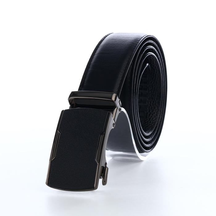 Ремень мужской, ширина 3,6 см, пряжка автомат, цвет чёрный Ремень мужской, ширина 3,6 см, пряжка автомат, цвет чёрный