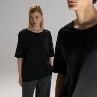 Футболка оверсайз унисекс Vozduh, черная, размер XL/XXL Футболка оверсайз унисекс Vozduh, черная, размер XL/XXL