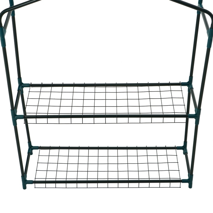 Парник-стеллаж, 2 полки, 93 &times; 22 &times; 69 см, металлический каркас d = 12 мм, чехол плёнка 80 мкм, Greengo
