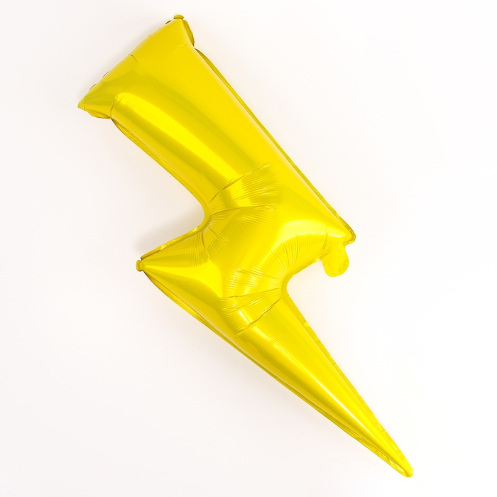 Шар фольгированный 30" &laquo;Молния&raquo;, золото