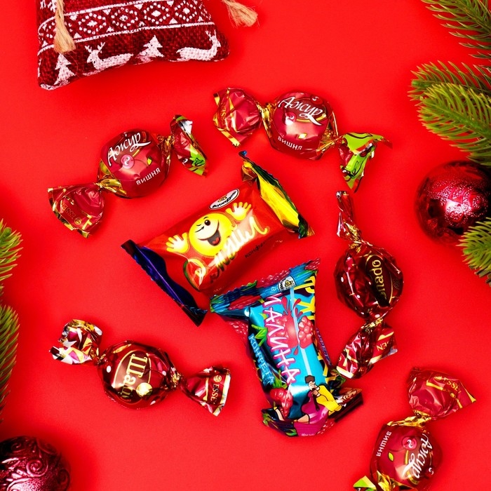 Новый год. Набор шоколадных конфет &laquo;Ёлочка&raquo;, белая, 105 г