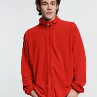 Куртка флисовая унисекс Fliska, красная, размер M/L Куртка флисовая унисекс Fliska, красная, размер M/L