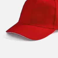 Бейсболка Buffalo, красная с белым