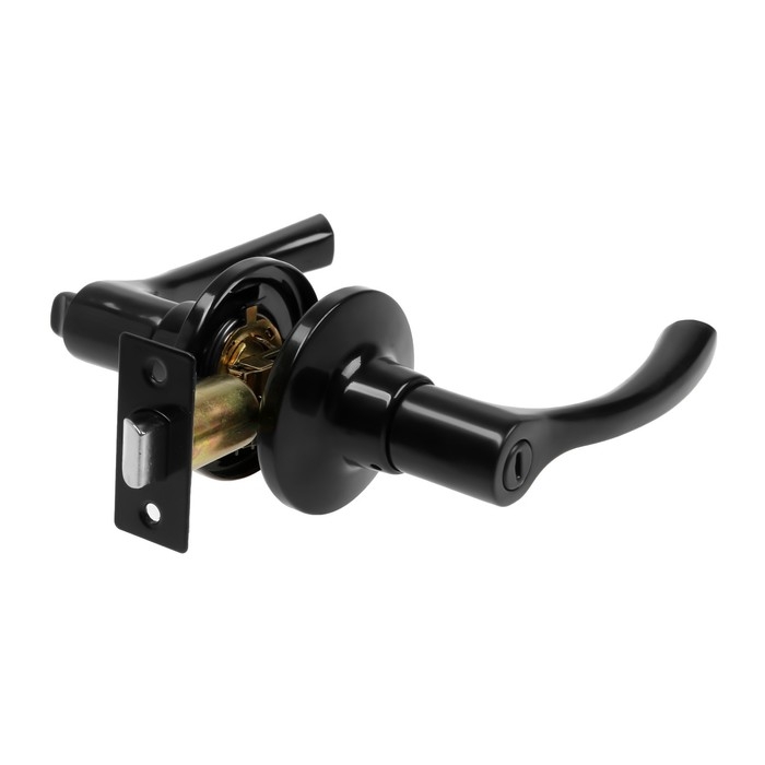 Защелка (мод.3186), межкомнатная, фиксатор, цвет глянцевый черный Защелка (мод.3186), межкомнатная, фиксатор, цвет глянцевый черный