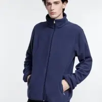 Куртка флисовая унисекс Nesse, темно-синяя, размер XL/XXL