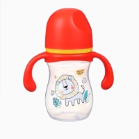 Бутылочка для кормления Крошка Я &laquo;Baby time collection&raquo;, широкое горло, от 6 мес., 240 мл, цвет красный