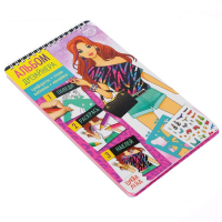 Книга с наклейками и трафаретами &laquo;Альбом дизайнера. Супермодель&raquo;