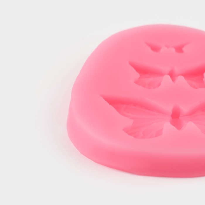 Молд &laquo;Бабочки&raquo;, силикон, 7,5&times;6&times;1 см, цвет МИКС