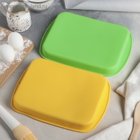 Форма для выпечки Доляна «Прямоугольник», силикон, 27×18 см, цвет МИКС Форма для выпечки Доляна «Прямоугольник», силикон, 27×18 см, цвет МИКС