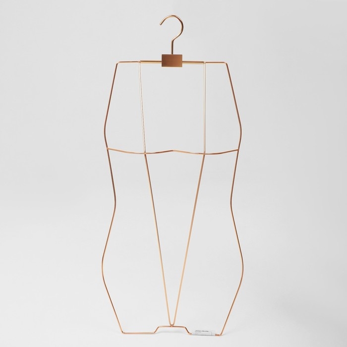 Вешалка контурная, обхват 64&times;58&times;70 см, металл, цвет розовое золото