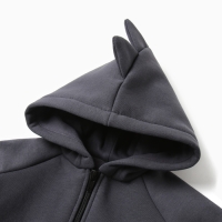 Костюм: толстовка и брюки Крошка Я Dino, рост 74-80, темно-серый