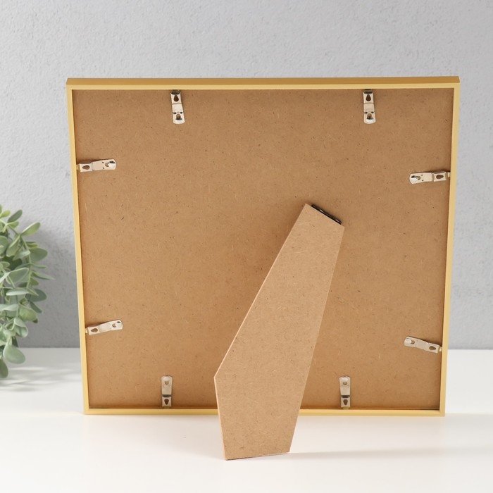 Фоторамка пластик Lida 30х30 см золото (пластиковый экран)