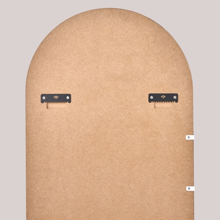 Зеркало настенное Зеркало настенное "Белый Рубин", в овальном корпусе, 110х45 см