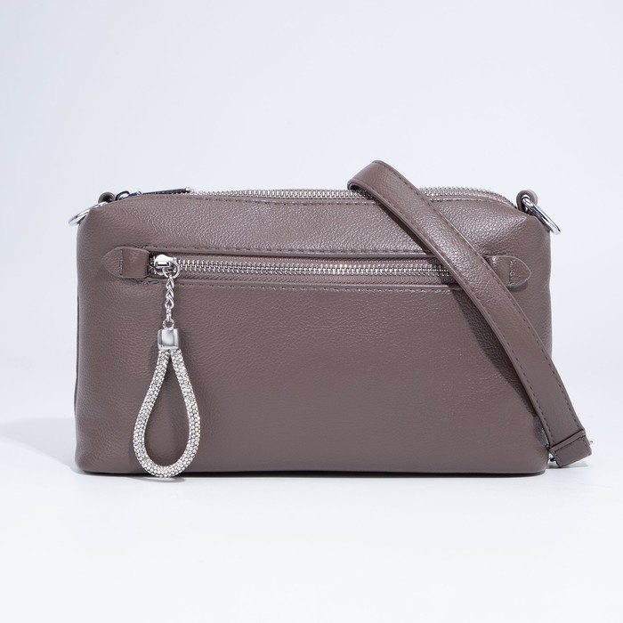 Сумка кросс-боди на молнии, цвет пудра Сумка кросс-боди на молнии, цвет пудра