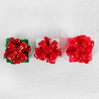 Миниатюра кукольная &laquo;Подарочек&raquo;, набор 4 шт, размер 1 шт: 1,5&times;1,5&times;1,6 см, цвета МИКС