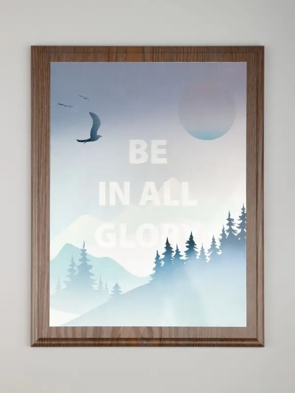 Плакетка Plaque XL, венге с серебристой пластиной Плакетка Plaque XL, венге с серебристой пластиной