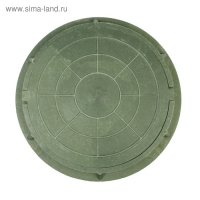Люк полимерный, легкий, 30 кН, нагрузка до 3 т, зеленый Люк полимерный, легкий, 30 кН, нагрузка до 3 т, зеленый