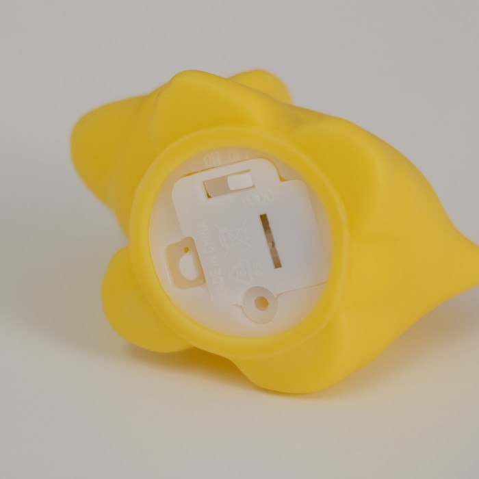 Ночник пластик "Трицератопс" 2Вт LED 3*LR44 желтый 3х5х4см