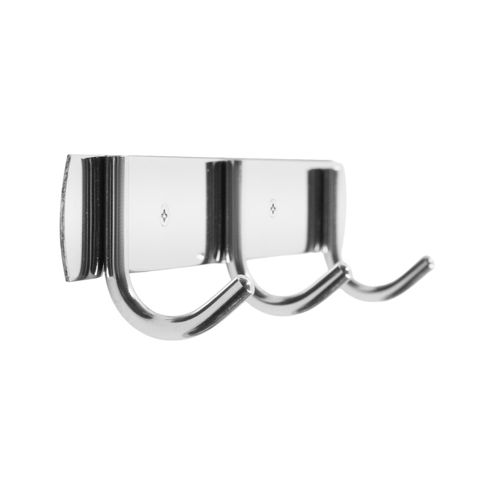 Вешалка CAPPIO CVT002, металлическая, трёхрожковая, цвет хром