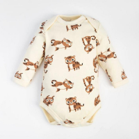 Боди с дл. рукавом Крошка Я "Тигруля", рост 62-68 см, бежевый Боди с дл. рукавом Крошка Я "Тигруля", рост 62-68 см, бежевый