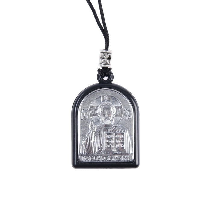 Икона подвесная Казанская Божья Матерь, мельхиор в серебрении Икона подвесная Казанская Божья Матерь, мельхиор в серебрении