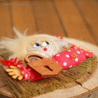 Оберег &laquo;Домовушка Тюха&raquo;, на венике, микс