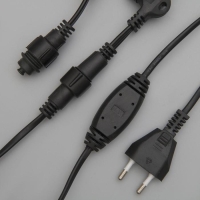 Гирлянда &laquo;Занавес&raquo; 2 &times; 1.5 м, IP44, УМС, тёмная нить, 360 LED, свечение белое, 220 В