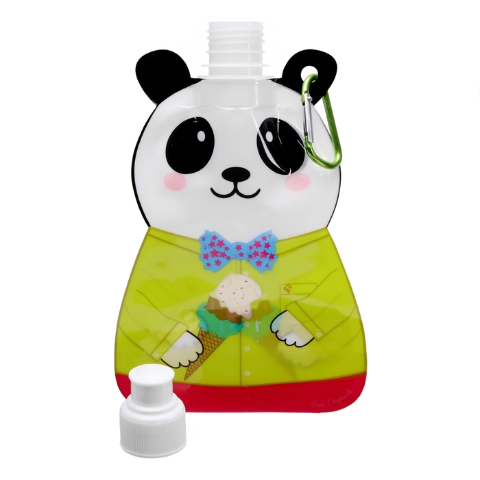 Фляжка для воды детская, 280 мл Фляжка для воды детская, 280 мл "Панда", 22 х 12 см