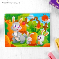 Пазл &laquo;Зайки&raquo; 12 элементов, 0,4&times;14,5&times;11 см