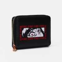 Кошелёк на молнии, цвет чёрный Кошелёк на молнии, цвет чёрный