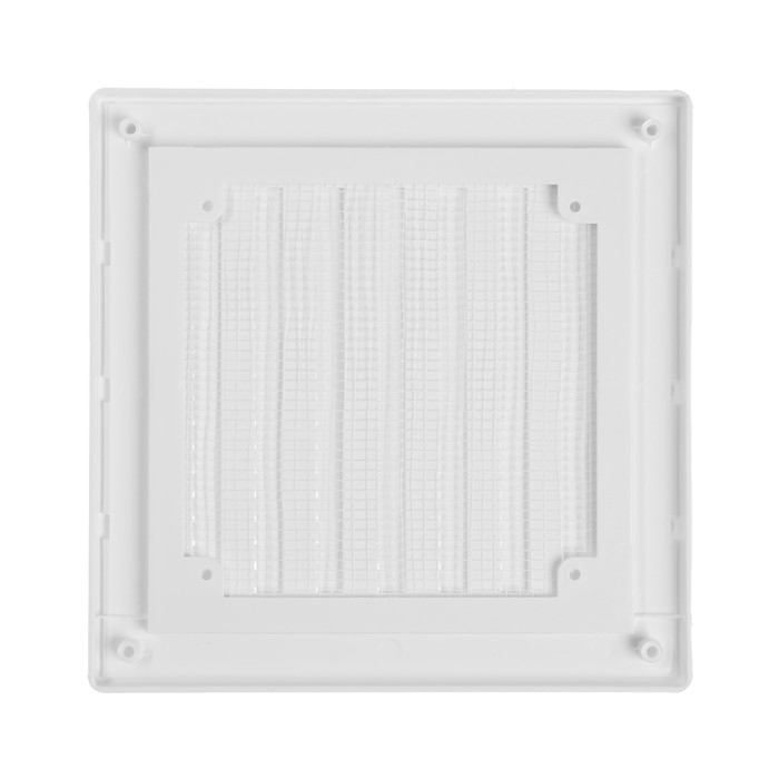 Решетка вентиляционная ZEIN Люкс ЛРР200В, 200 х 200 мм, с сеткой, разъемная, регулируемая