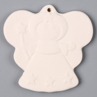 Новый год! Ёлочное украшение под раскраску &laquo;Ангелочек&raquo;, с подвесом