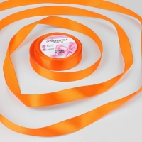 Лента атласная, 20 мм × 23 ± 1 м, цвет ярко-оранжевый №25 Лента атласная, 20 мм × 23 ± 1 м, цвет ярко-оранжевый №25