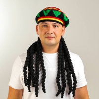 Карнавальная шапка "Косички" р-р 56-58 Карнавальная шапка "Косички" р-р 56-58