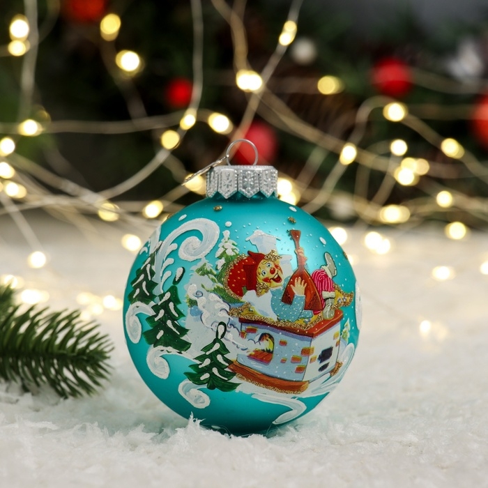 Шар Шар "Емеля на печи", 80 мм., в подарочной упаковке