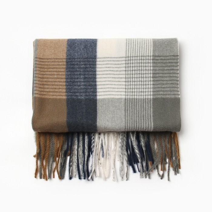 Шарф зимний с кистями MINAKU 65*180 + 8 см клетка Шарф зимний с кистями MINAKU 65*180 + 8 см клетка